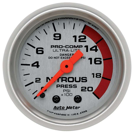 Autometer 2-1/16in U/L NOS Pressure Gauge 0-2000psi MPN ATM4328