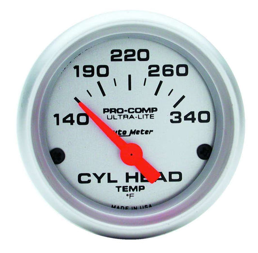 Autometer 2-1/16in U/L Cyl. Head Temp Gauge - 140-340 MPN ATM4336