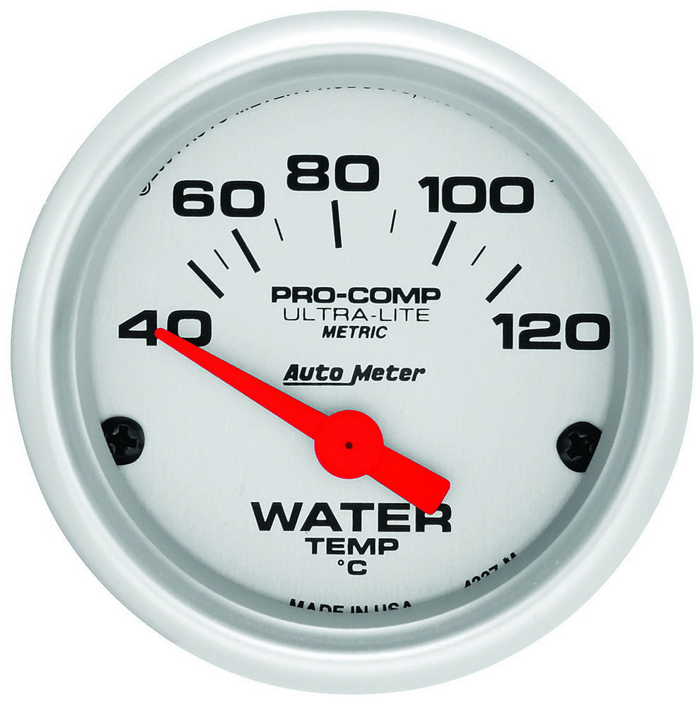 Autometer   2-1/16 U/L Water Temp Gauge - Metric 40-120C  ATM4337-M