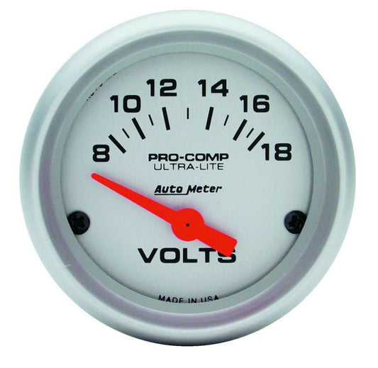 Autometer 2-1/16 Mini Ultralite VOLTMETER MPN ATM4391