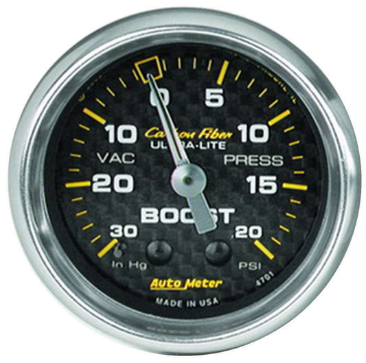 Autometer 2-1/16in C/F Boost Gauge 30in HG/20psi MPN ATM4701