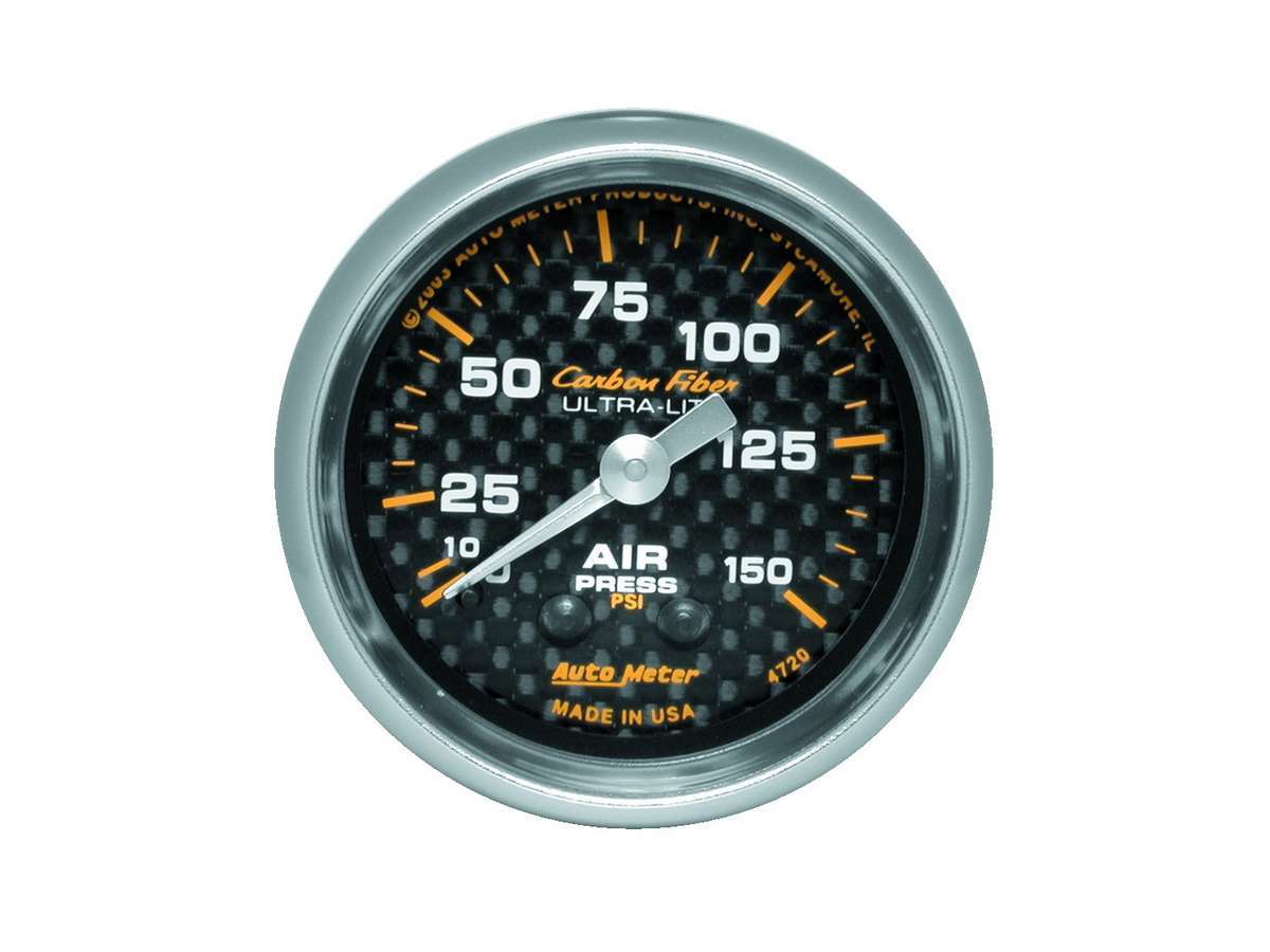 Autometer  2-1/16in C/F Air Press. Gauge 0-150psi 4720