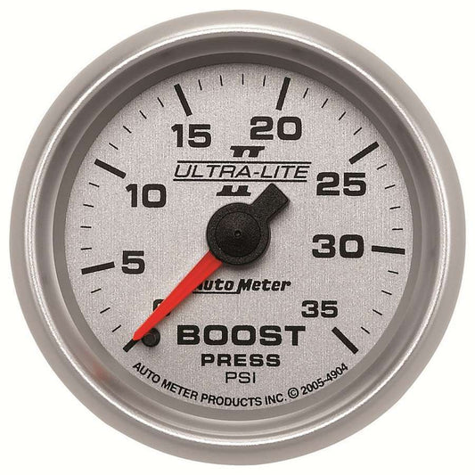 Autometer  2-1/16in U/L II Boost Gauge - 0-35psi 4904