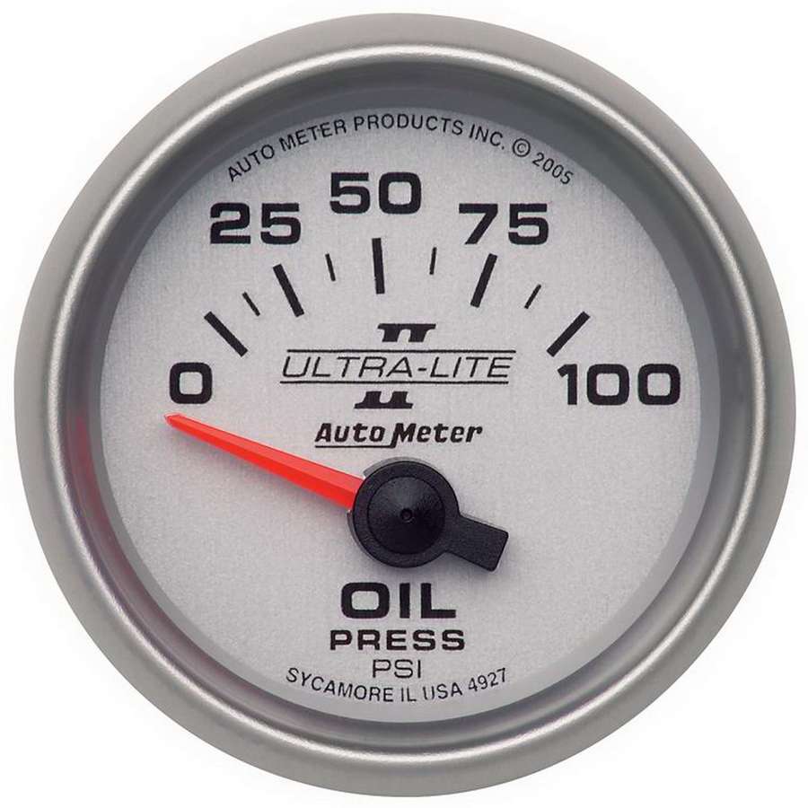 Autometer  2-1/16in U/L II Oil Pressure Gauge 0-100psi 4927