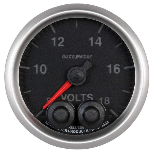 Autometer 2-1/16 E/S Voltmeter Gauge - 8-18 Volts MPN ATM5683