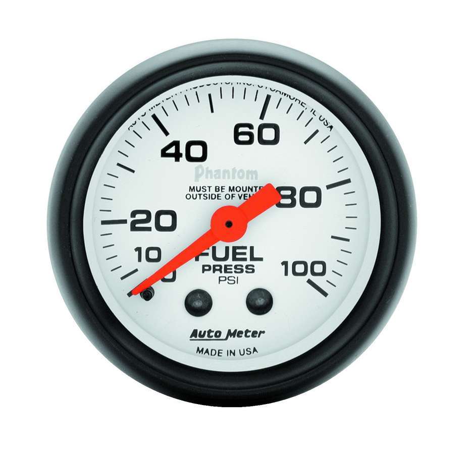 Autometer  2-1/16in Phantom Fuel Pressure Gauge 0-100 PSI 5712