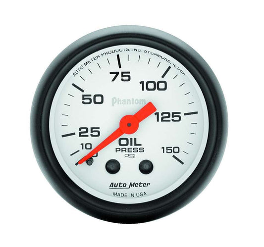 Autometer 2-1/16in Phantom Oil Press. Gauge 0-150psi MPN ATM5723