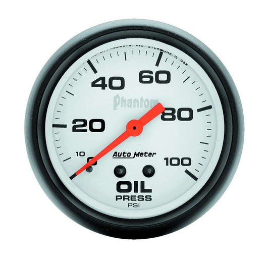 Autometer 2-5/8in Phantom Oil Pressure Gauge 0-100psi MPN ATM5821