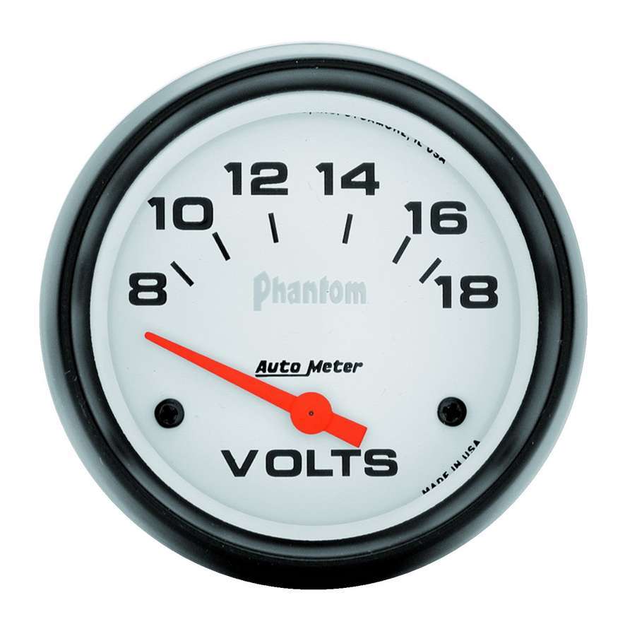 Autometer  2-5/8in Phantom Voltmeter 8-18 Volts 5891