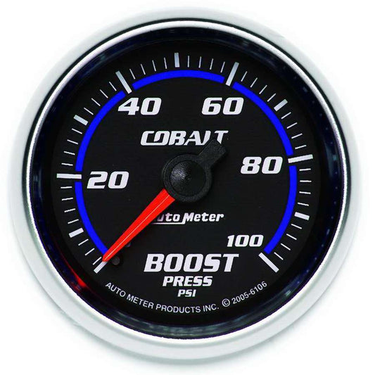 Autometer 2-1/16in C/S Boost Gauge 0-100psi MPN ATM6106