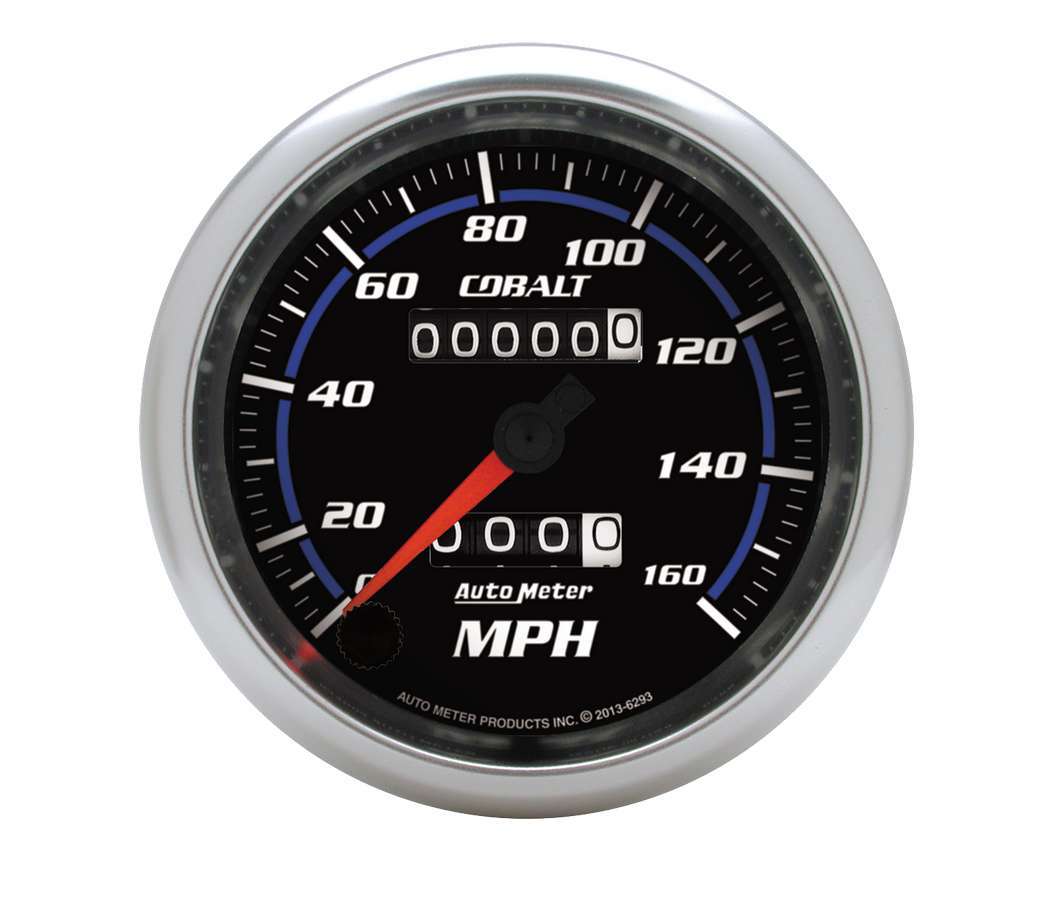 Autometer 3-3/8 C/S Speedo 160mph w/LED Light MPN ATM6293