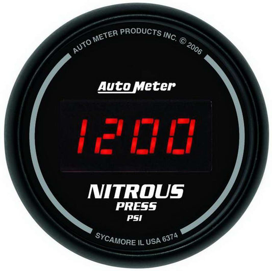 Autometer 2-1/16in DG/B Nitrous Pressure Gauge MPN ATM6374