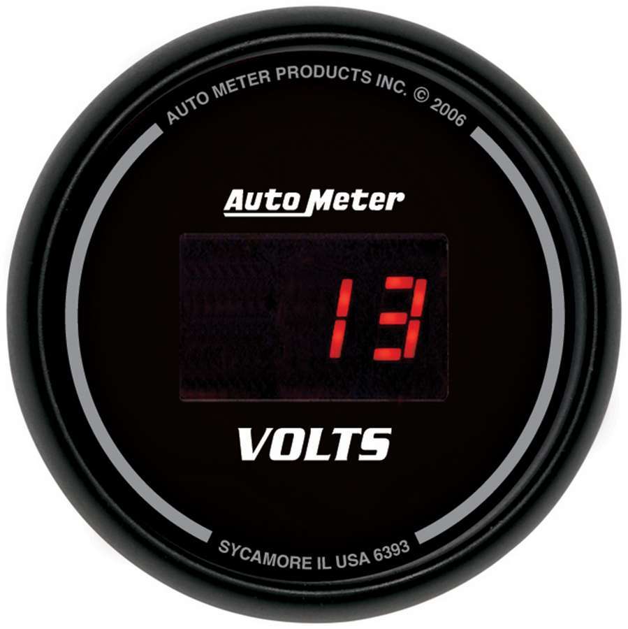 Autometer 2-1/16in DG/B Voltmeter Gauge MPN ATM6393