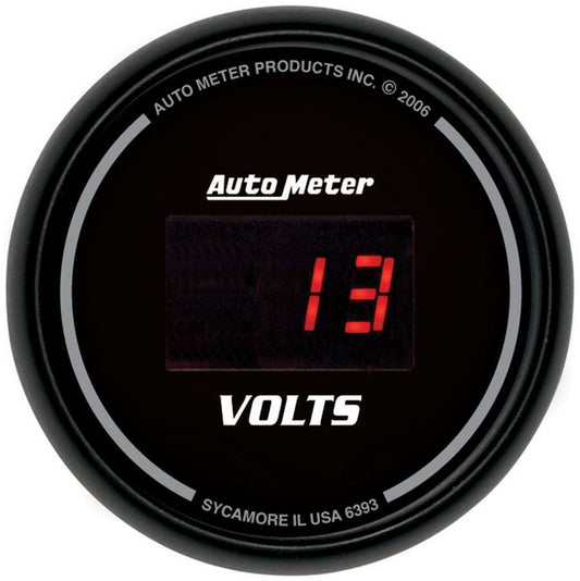 Autometer 2-1/16in DG/B Voltmeter Gauge MPN ATM6393