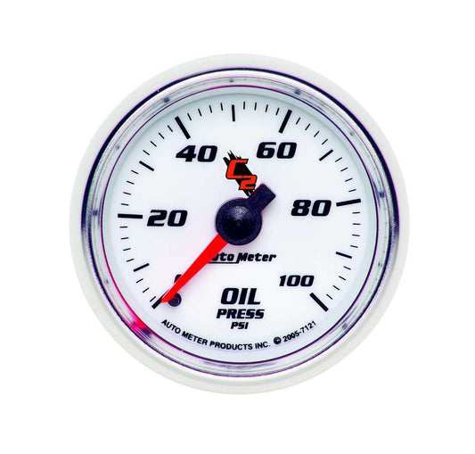 Autometer 2-1/16in C2/S Oil Press. Gauge 0-100psi MPN ATM7121