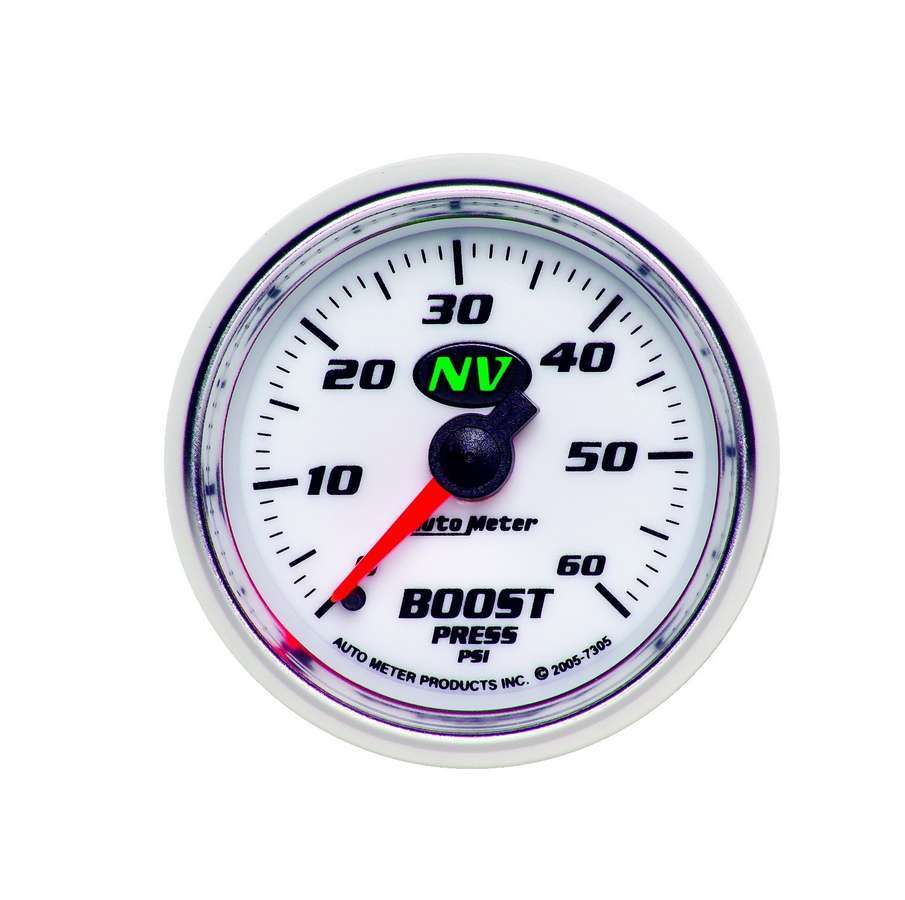 Autometer 2-1/16in NV/S Boost Gauge 0-60psi MPN ATM7305