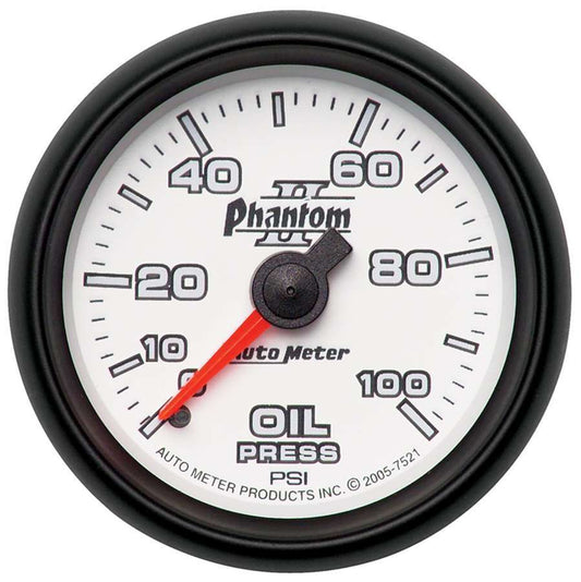 Autometer 2-1/16in P/S II Oil Pressure Gauge 0-100psi MPN ATM7521
