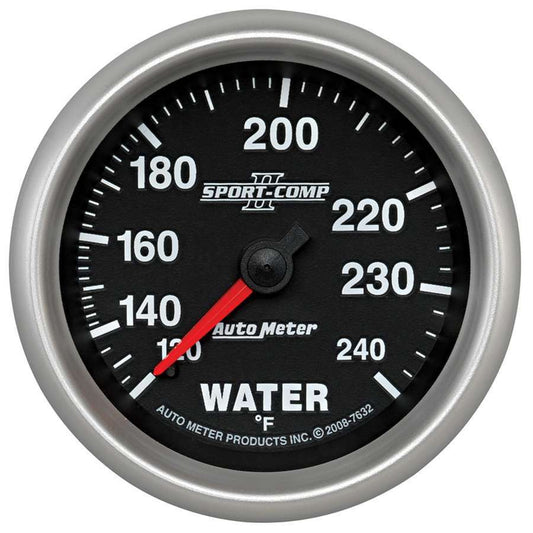 Autometer 2-5/8 SC II Water Temp Gauge 120-240 Degrees MPN ATM7632