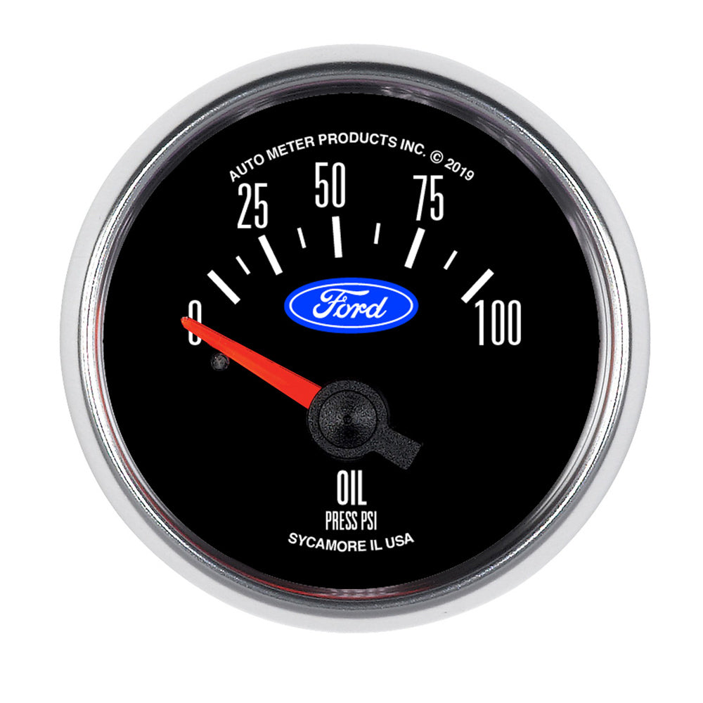Autometer 2-1/16 Oil Press. Gauge 0-100 PSI MPN ATM880821 For Ford