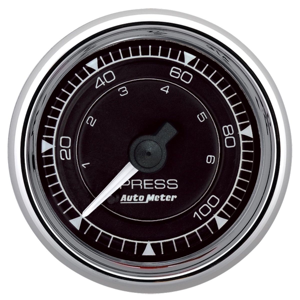 Autometer 2/16 Chrono Chrome Gauge Pressure 0-100PSI MPN ATM9721