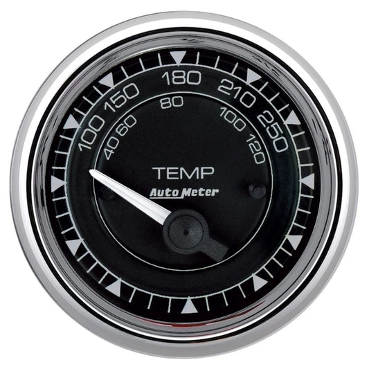 Autometer 2/16 Chrono Chrome Gauge Temp 100-250 Degree MPN ATM9737
