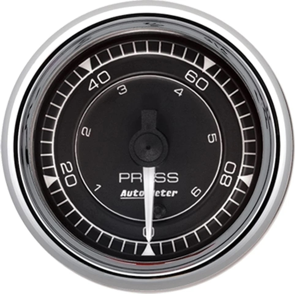 Autometer 2/16 Chrono Chrome Gauge Pressure 100PSI MPN ATM9753