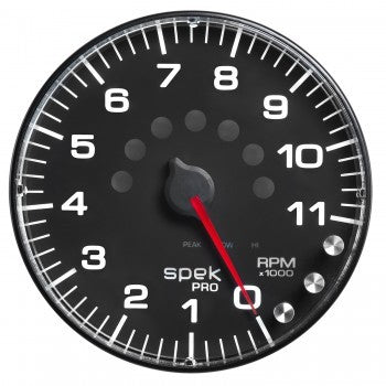 Autometer  Spek-Pro 5in Tach w/ Shift Light & Peak Mem. P239328