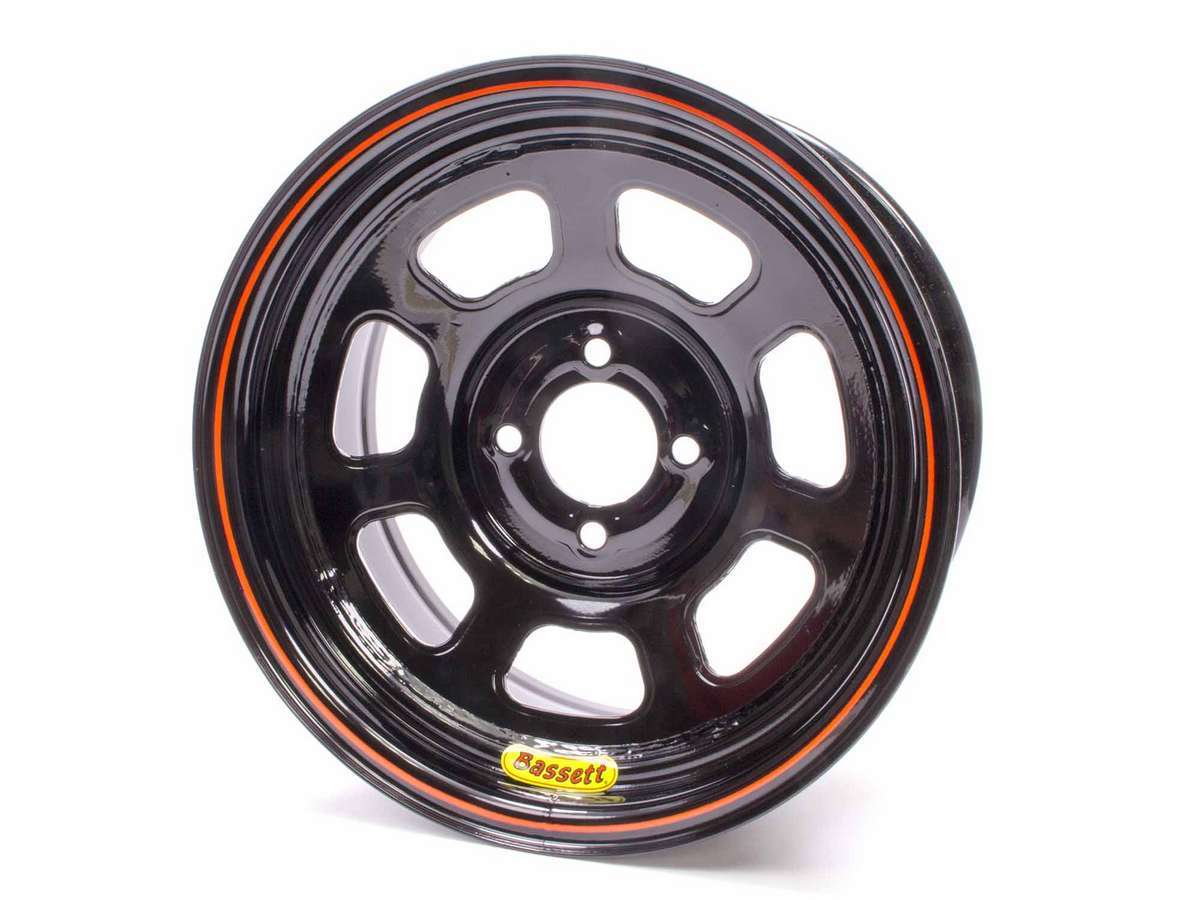 Bassett  Wheel 14x7 D-Hole 4x100mm 3in Black 47SH3