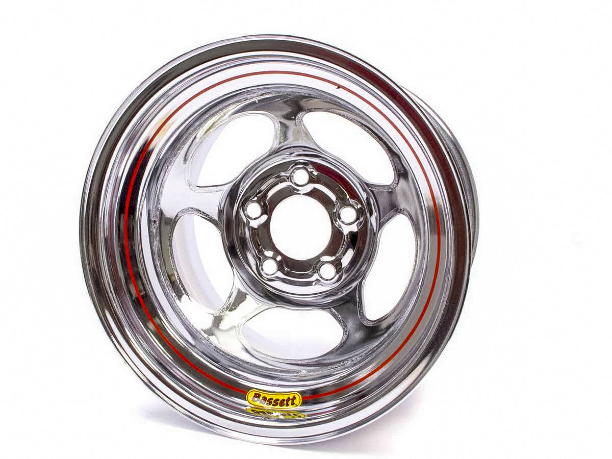 Bassett   15x10 5x5 Chrome Inertia 2in BS w/Bead Bump  BAS50L52CB