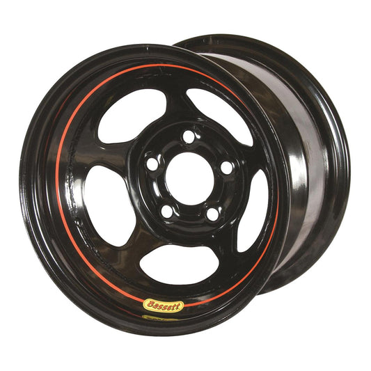 Bassett  Wheel 15in x 10in 3in BS 5x5 Black Inertia 50L53
