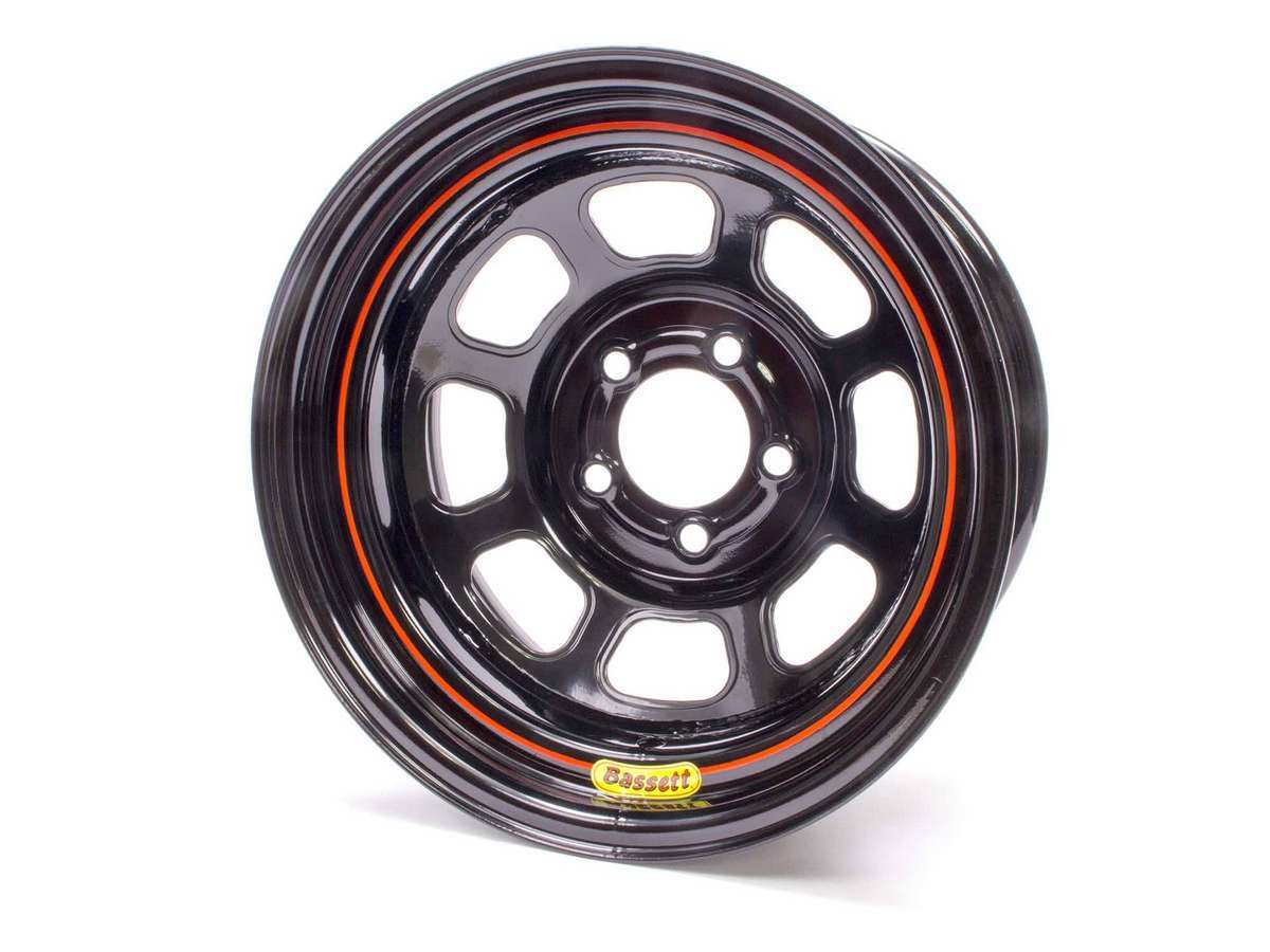 Bassett  15x7 5x4.75 Black Rolled  57RC2