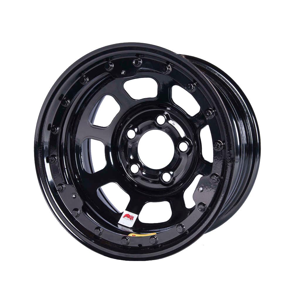 Bassett   Wheel 15x8 IMCA B/Lock 5x5 Black 4.75in BS  BAS58D5475ILK