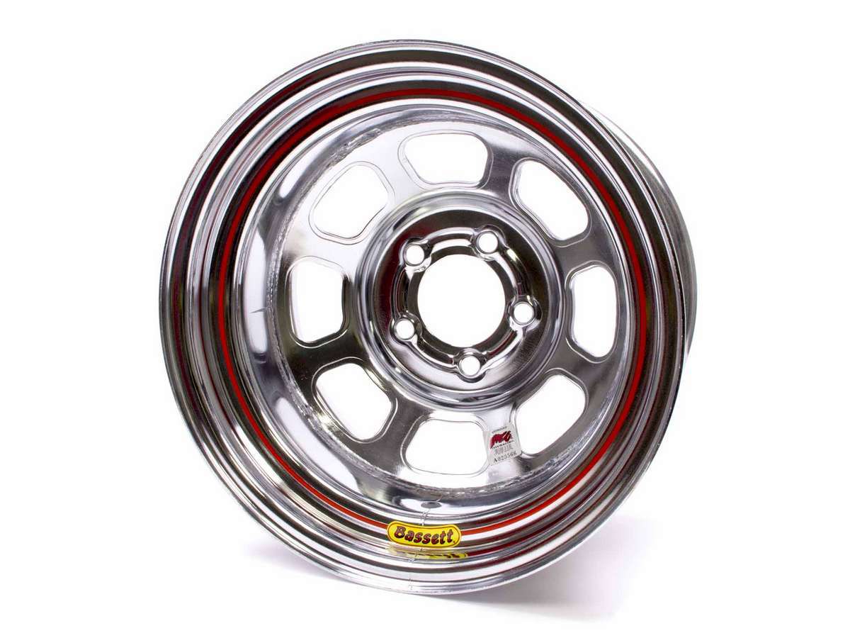 Bassett   15x8 Chrome Wheel 4.75inBC 4in BS  BAS58DC4IC