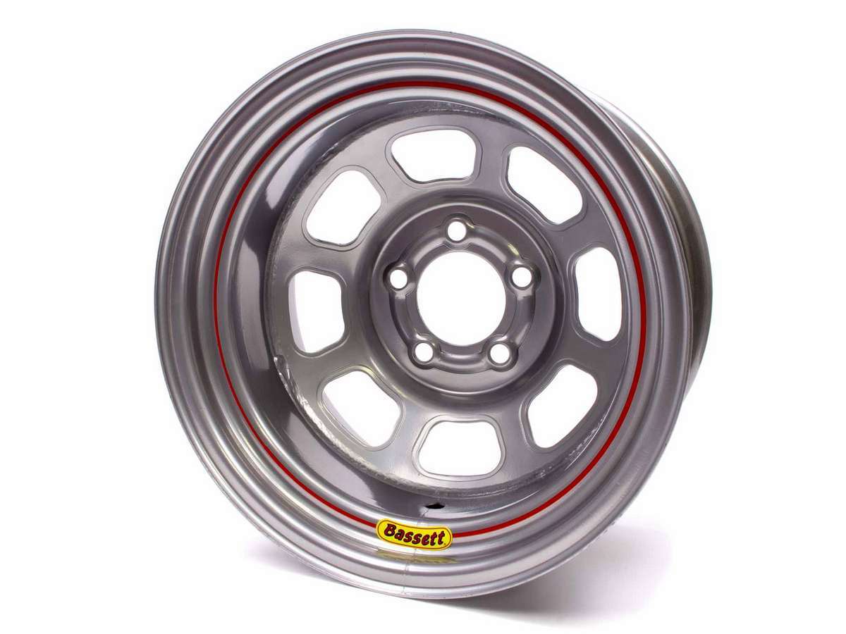 Bassett   15x8 5x5 Silver Spun   BAS58S52S