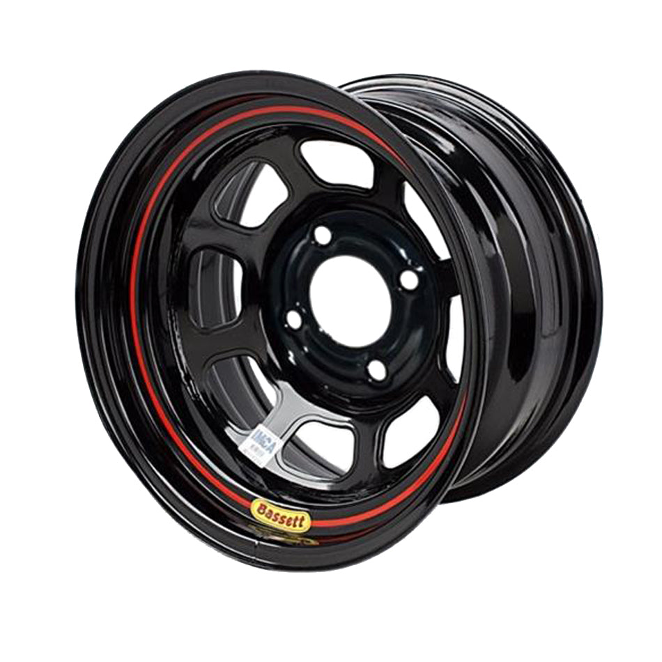 Bassett  15x8 5x5 Black Spun 4.5in BS 58S545