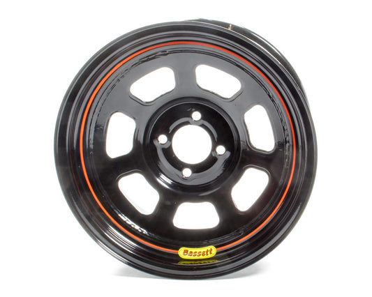 Bassett   Wheel 15x8 D-Hole 4x100 mm 5in BS Black  BAS58SH5