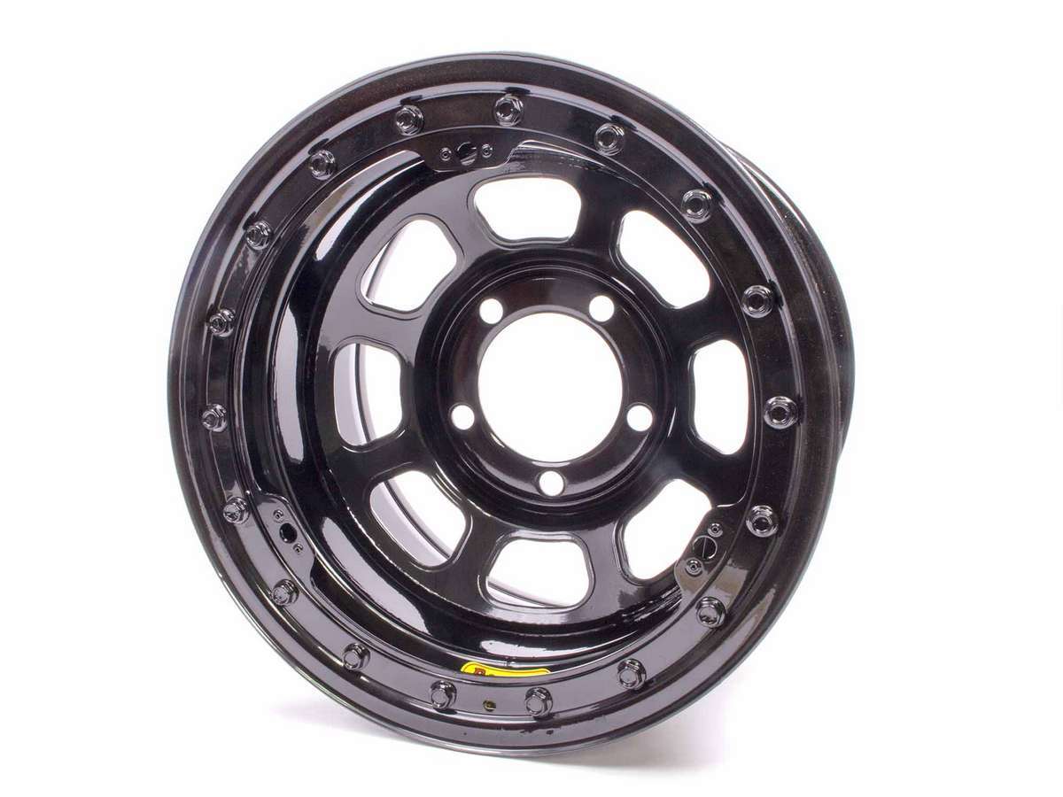 Bassett   15 x 8.75 B/L Black 5x5 3in BS D-Hole  BAS59D53LK