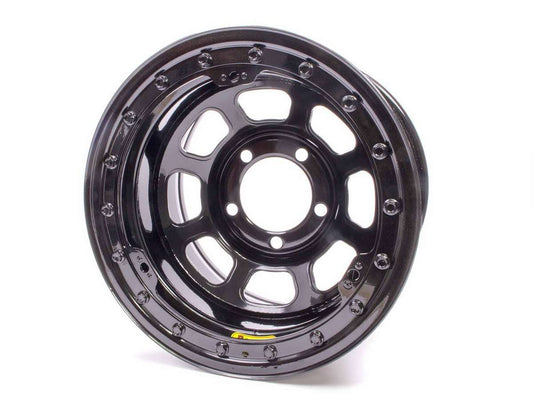 Bassett   15 x 8.75 B/L Black 5x5 3in BS D-Hole  BAS59D53LK