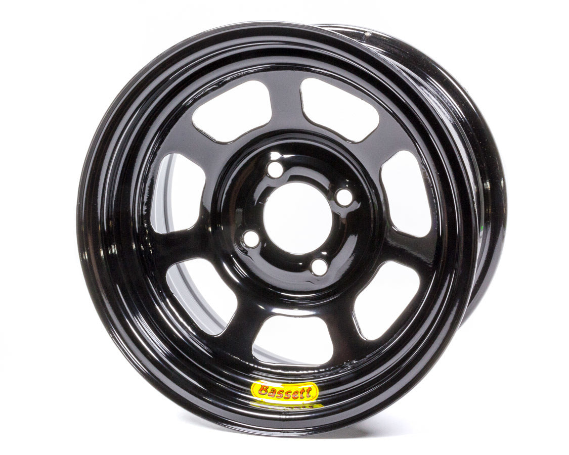 Bassett   Wheel 13X7 4X4.5 4in BS Black D-Hole  BASL37ST4L