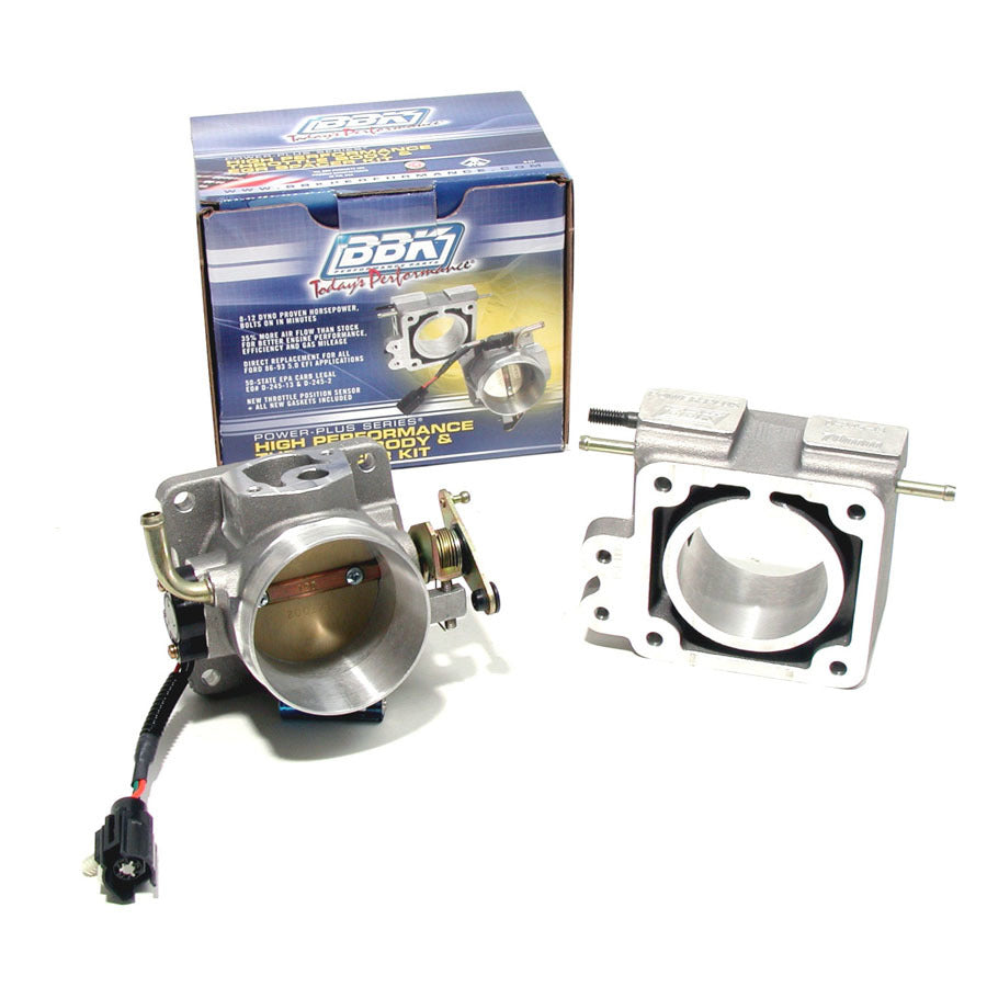Bbk Performance 70mm Throttle Body/EGR Plate Kit - 86-93 Must. MPN BBK1500 For Ford Mustang, Pacer 1986-93