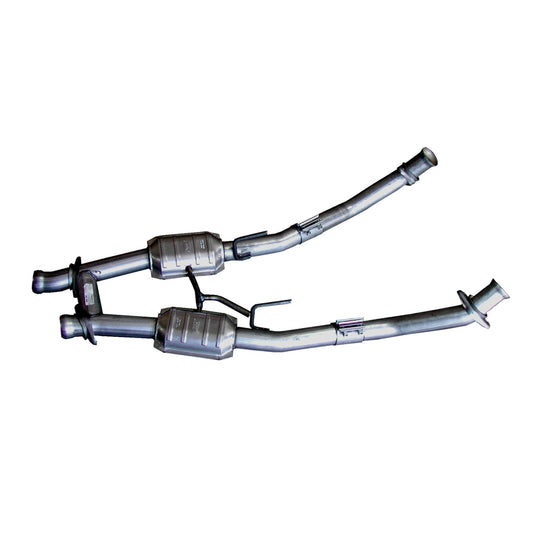 Bbk Performance  2-1/2 H-Pipe w/Conv. - 86-93 Mustang 1521