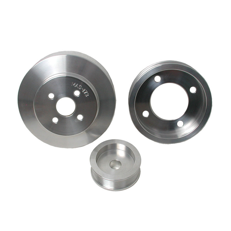 Bbk Performance  3pc. Aluminum Pulley Kit - 94-95 Mustang 5.0L 1554