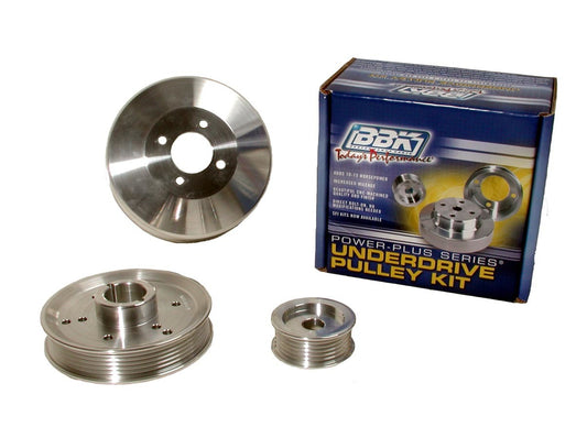 Bbk Performance 3pc. Aluminum Pulley Kit - 96-01 GT/Cobra 4.6L MPN BBK1555 For Ford Mustang 1996-2001