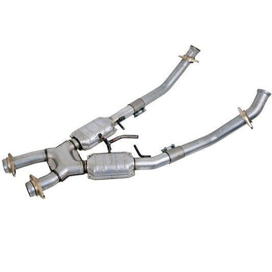 Bbk Performance  2.50 X-Pipe w/Converters - 86-93 Mustang 5.0L 1662