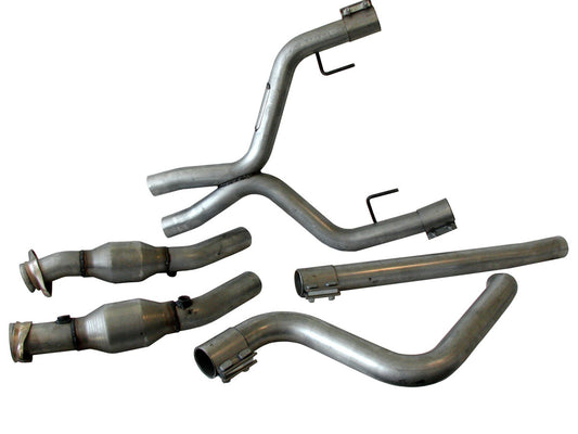 Bbk Performance  Off-Road X-Pipe w/Conv. - 05-09 Mustang V6 4011