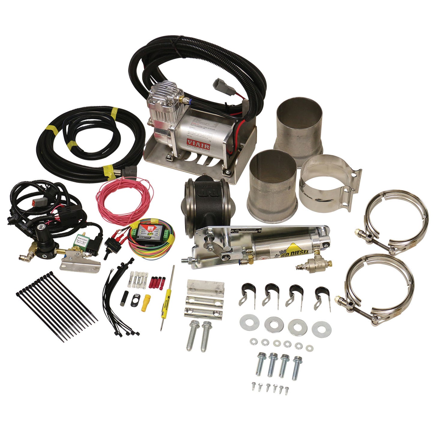 BD Diesel  Exhaust Brake Universal 4in w/ Air Compressor 1028140