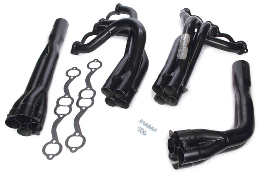 Beyea Custom Headers SBC Tri-Y DLM 23 Deg 1-3/4 - 1-7/8 MPN BEYDLMTY-23S2 For Chevy Dirt Late Model