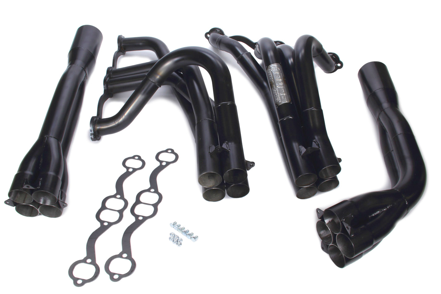 Beyea Custom Headers SBC Tri-Y DLM 23 Deg 1-3/4 - 1-7/8 - 2 MPN BEYDLMTY-23T2 For Chevy Dirt Late Model