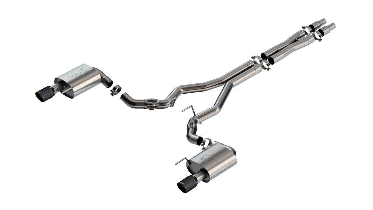 Borla 24- Mustang 5.0L Cat Back Exhaust MPN BOR140961CFBA For Ford Coyote, Mustang 2024