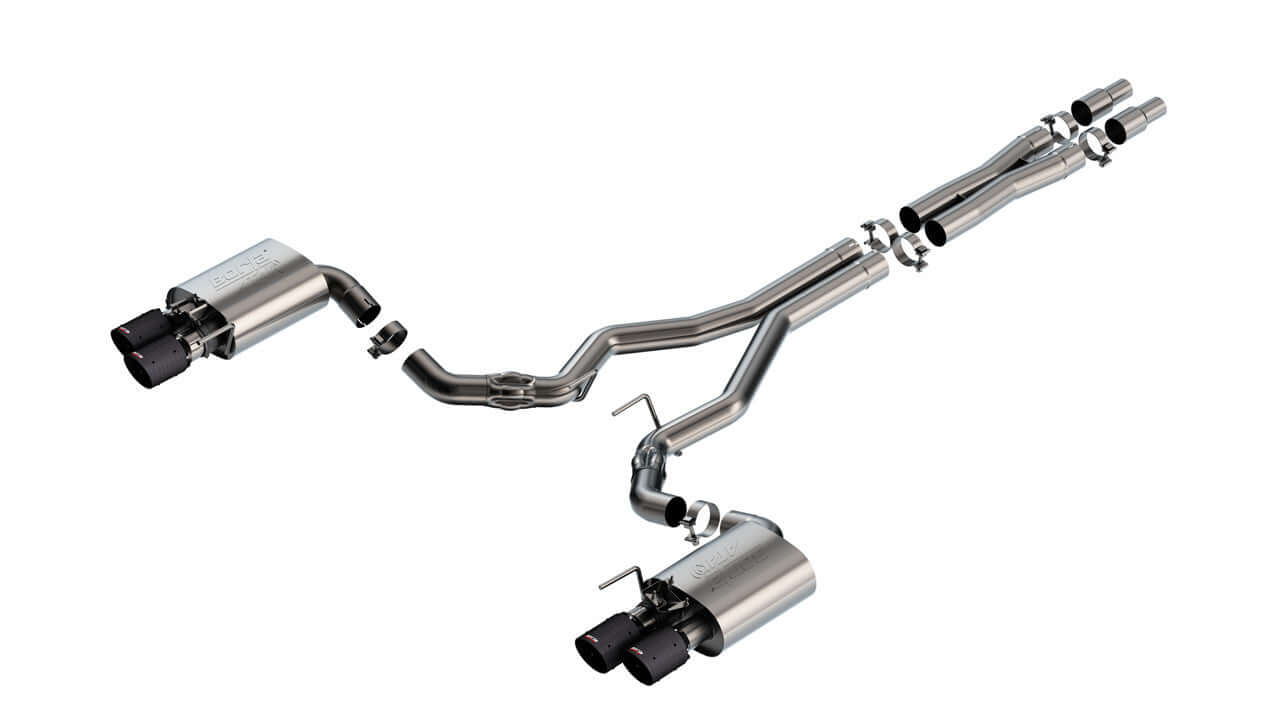 Borla 24- Mustang 5.0L Axle Baxk Exhaust MPN BOR140963CFBA For Ford Coyote, Mustang 2024